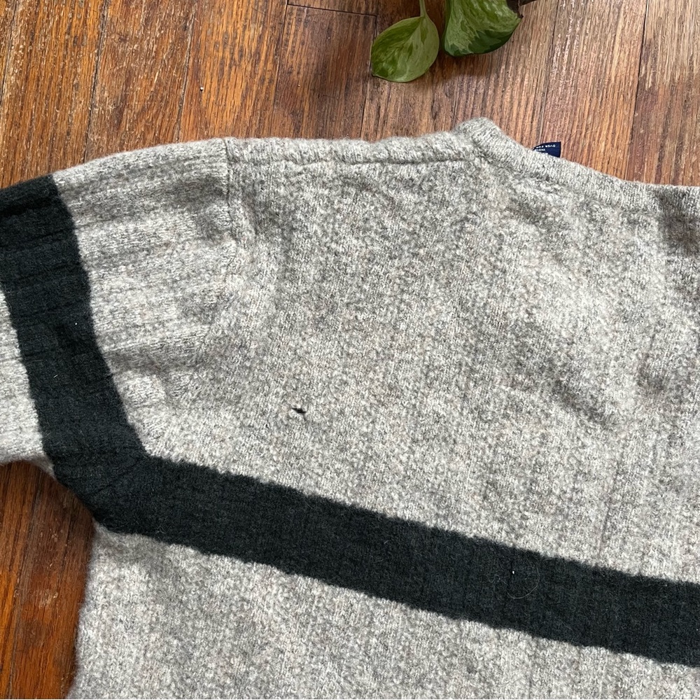Structure Striped Wool Sweater - image 5